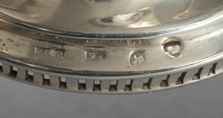 SALTKAR, silver, empire, 1840, Anders Theodor Barkman, Varberg, ca 60 gram.