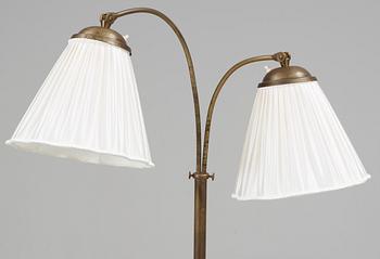 GOLVLAMPA, mässing, Sverige, 1940-tal.