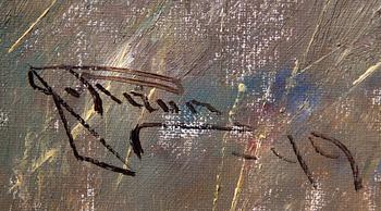 JOHANNES RAVN, olja på duk, sign.