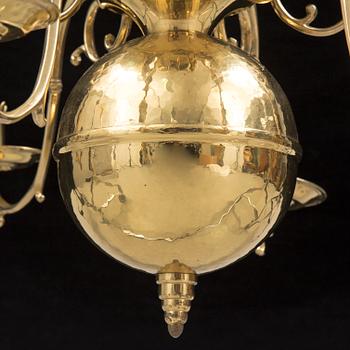 LARS HOLMSTRÖM, a brass chandelier, Arvika.