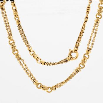 Halslänk/armband 18K guld.