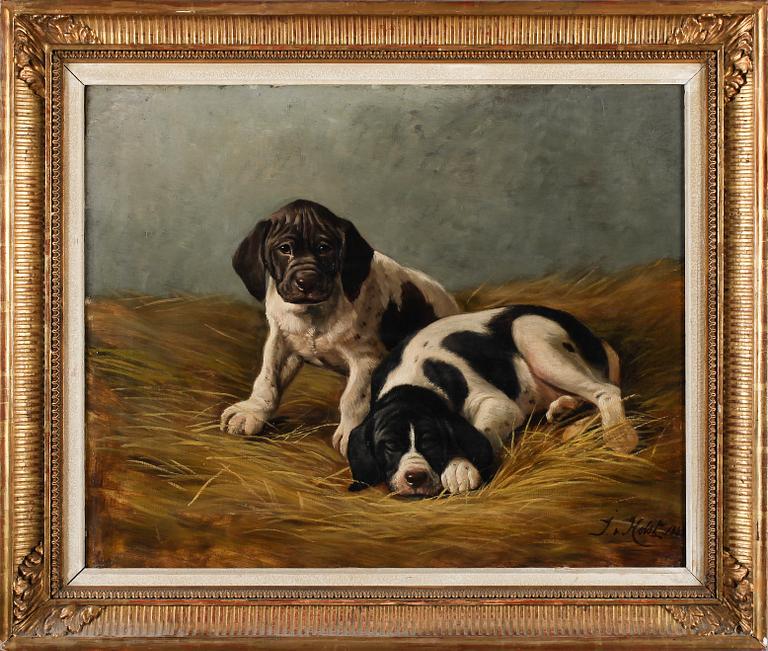 JOHAN VON HOLST, olja på duk, signerad och daterad 1883.