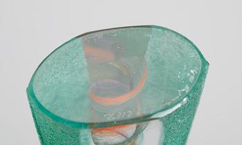 SKULPTUR, glas, Kjell Engman, Kosta Boda, signerad.