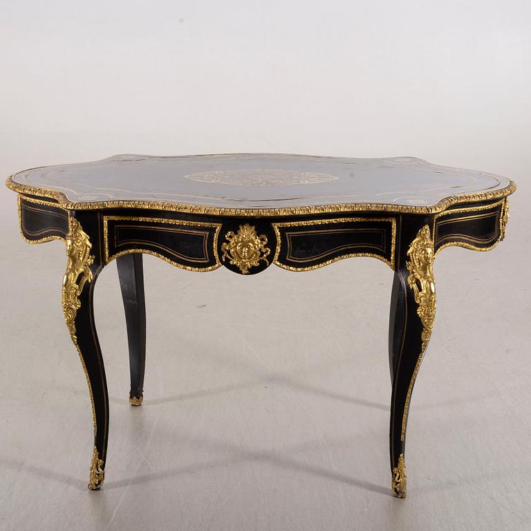 SKRIVBORD, boulle-stil, 1800-talets andra hälft.