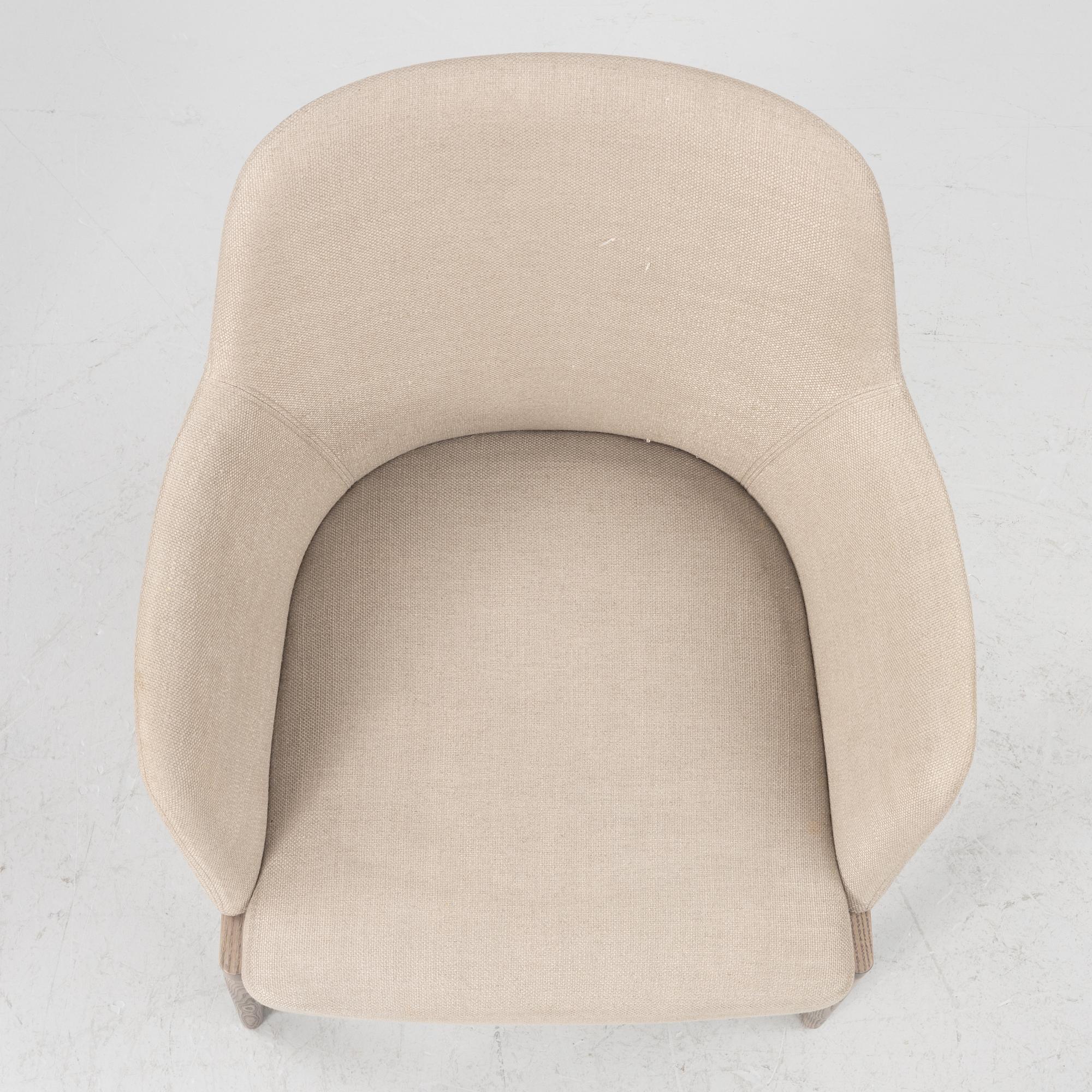 Rodolfo Dordoni, five 'Chelsea' armchairs and one chair, Molteni.