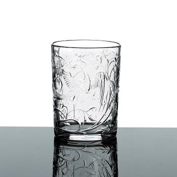 GLASSERVIS, 86 delar. Troligen Baccarat, omkring 1900.