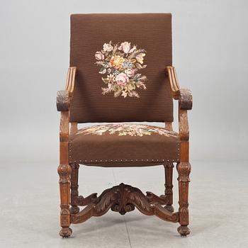 KARMSTOL, barockstil, 1900-tal.