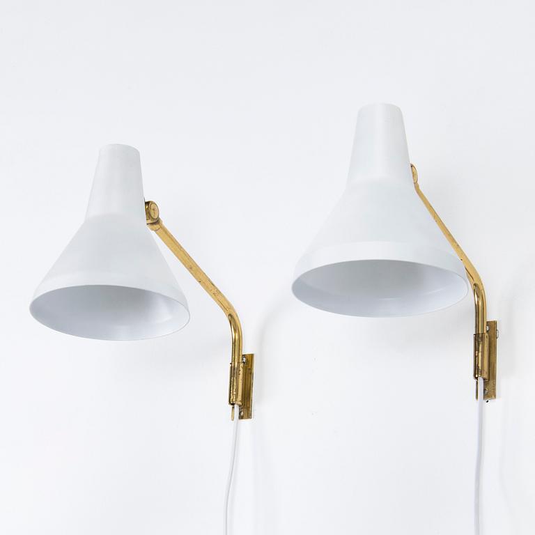 Lisa Johansson-Pape, a pair of mid-20th century '3086' wall lights for Stockmann Orno.