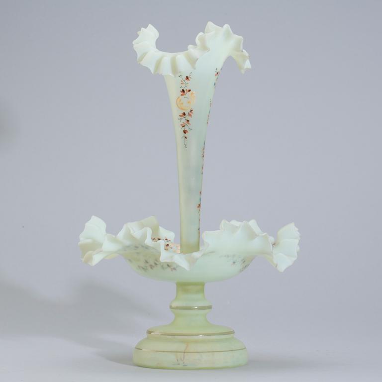 BORDSUPPSATS, glas, omkring 1900.