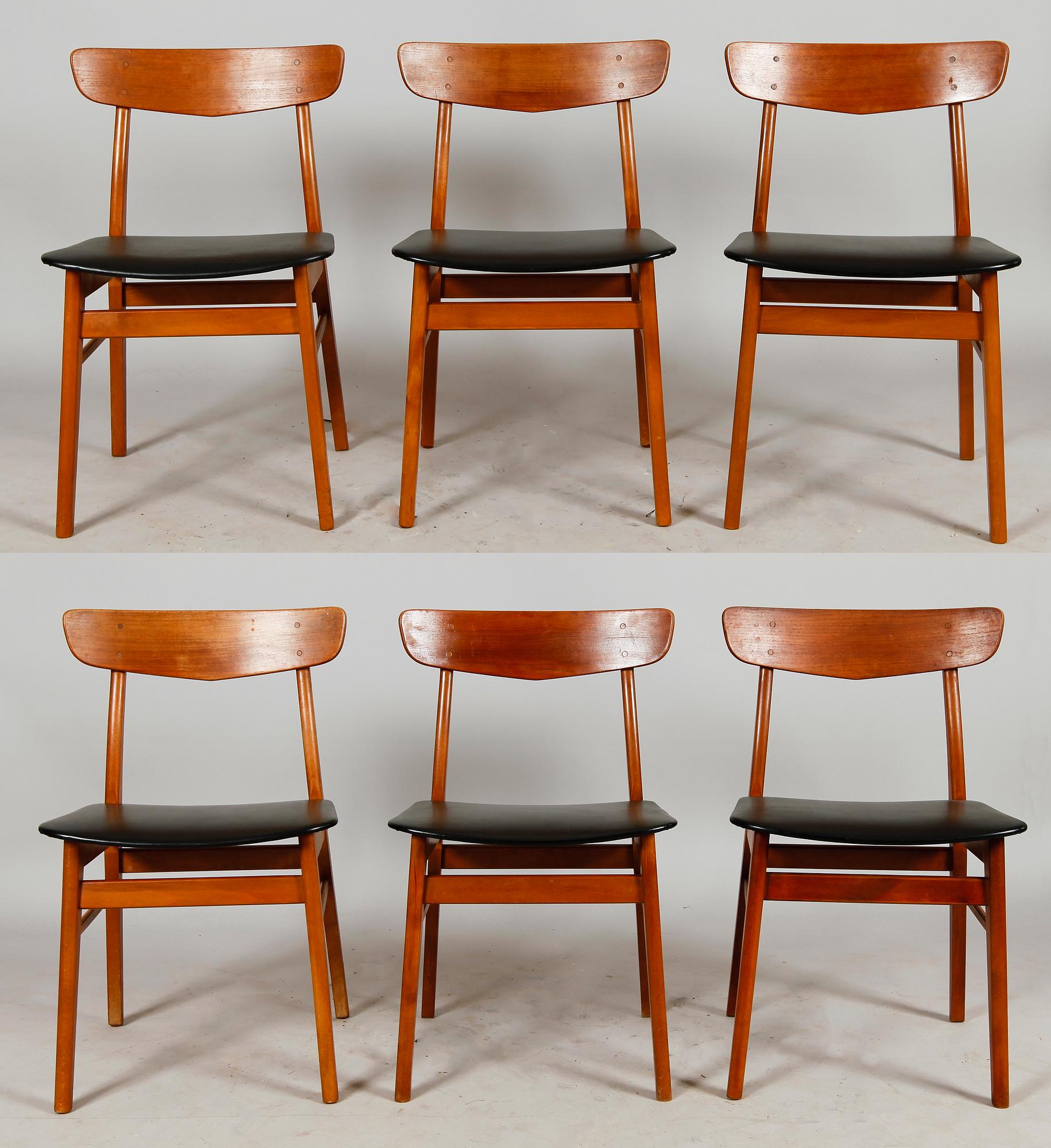 STOLAR, 6 st, 1950-tal, Danmark.