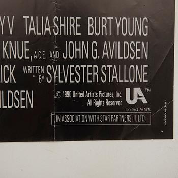 Film Poster Sylvester Stallone "Rocky V" 1985.