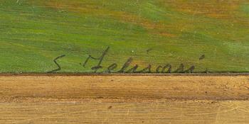 Enrico Felisari, Landscape Views, a pair.