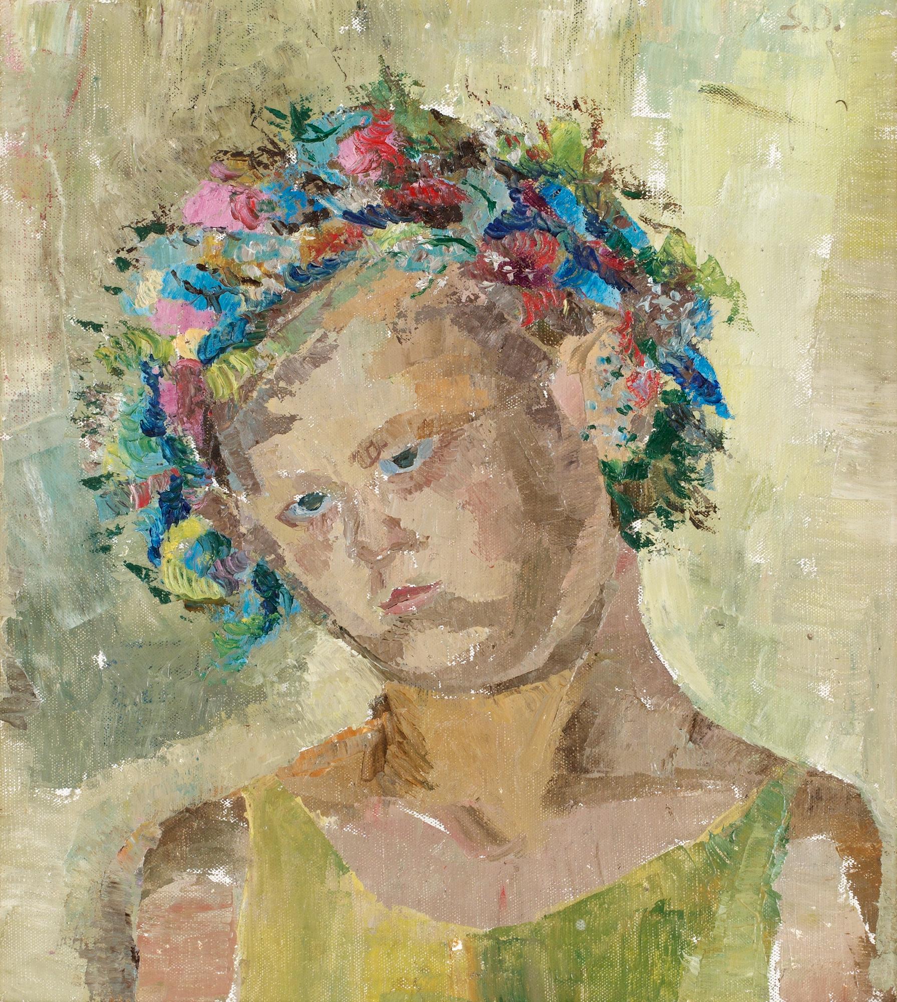 Siri Derkert, "Sara med krans".
