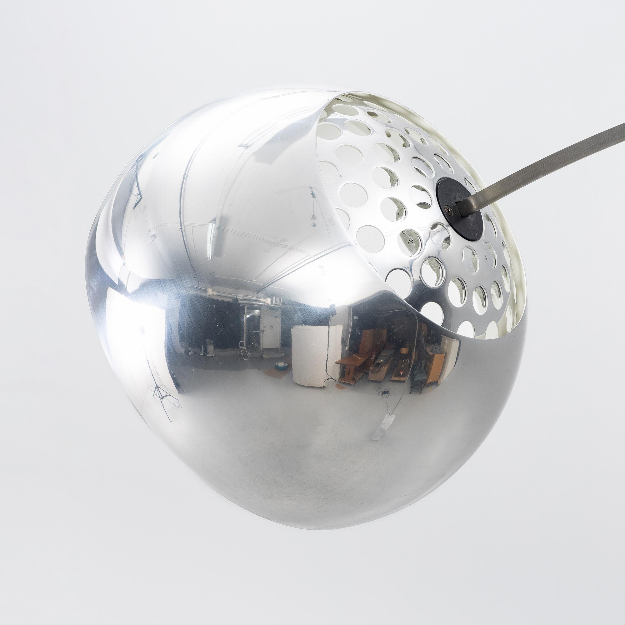 Achille & Pier Giacomo Castiglioni, an 'Arco' ceiling lamp, Flos, Italy.