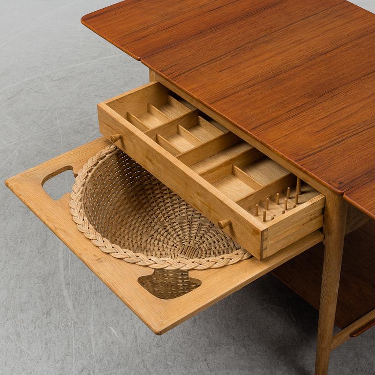 HANS J WEGNER, an oak sewing table, Andreas Tuck, Denmark.