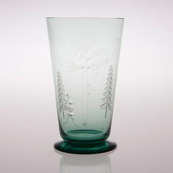 GÖRAN HONGELL, MALJAKKO, lasia, kaiverruskoristelu Jalmari Lehto, Karhula.