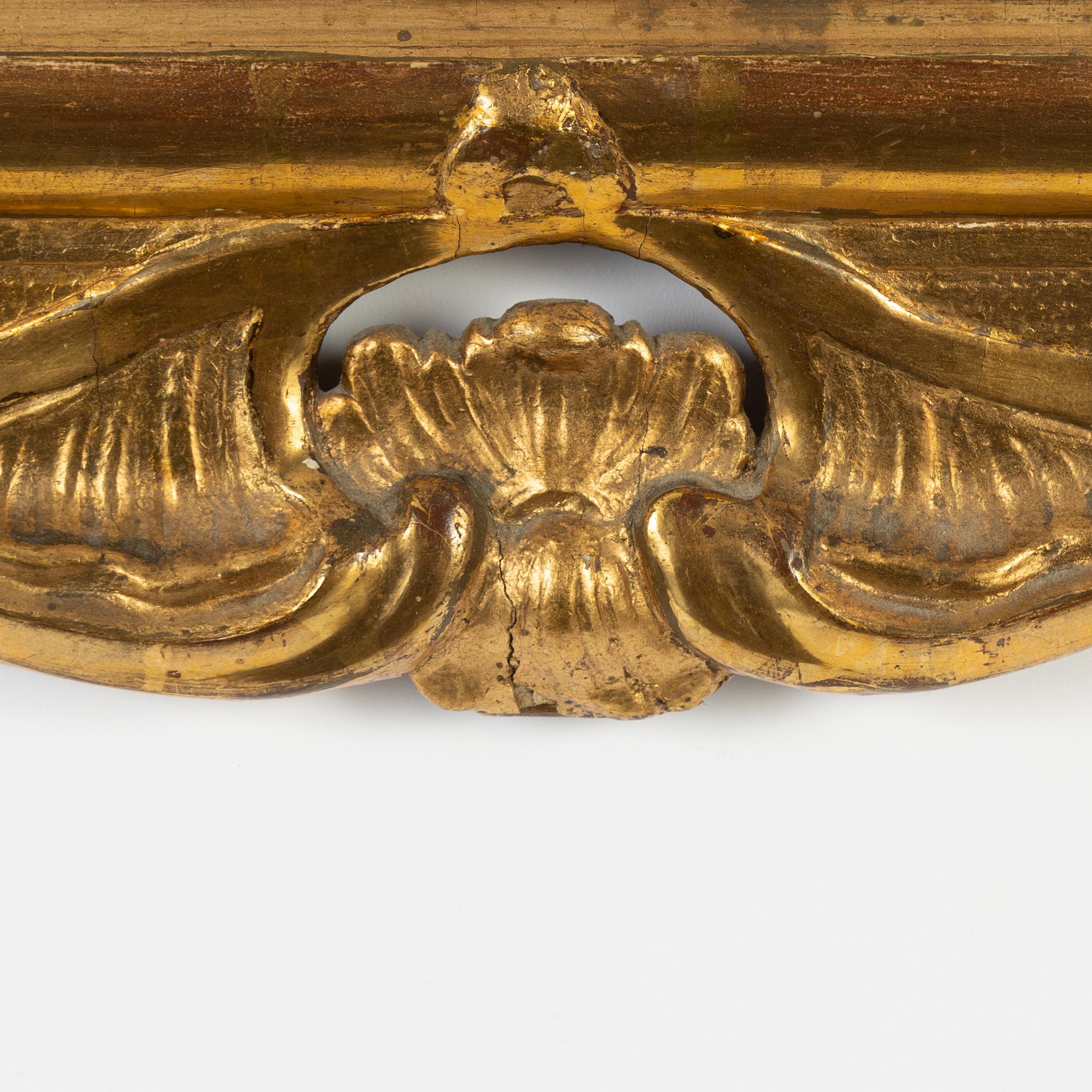 A rococo mirror, mid 18th Century, Stockholm.