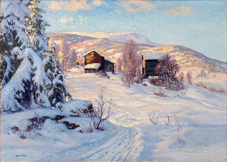 CARL BRANDT, oil on canvas signed.