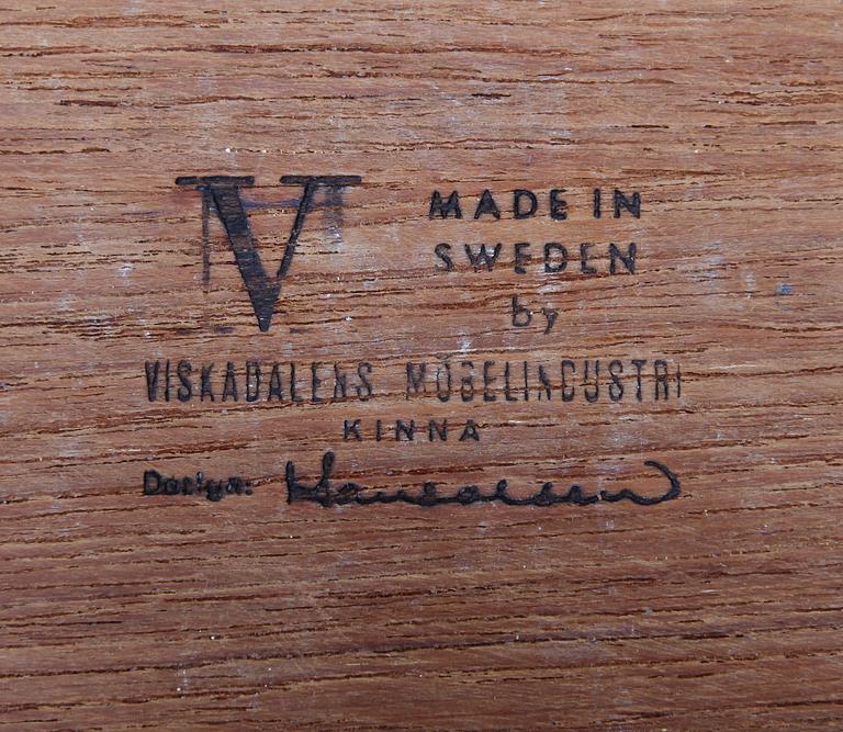 STOLAR, 4 st, Hans Olsen, Viskadalens möbelindustri, Kinna, 1900-talets första hälft.