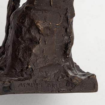 Asmund Arle, skulptur, brons, signerad och daterad 1950.