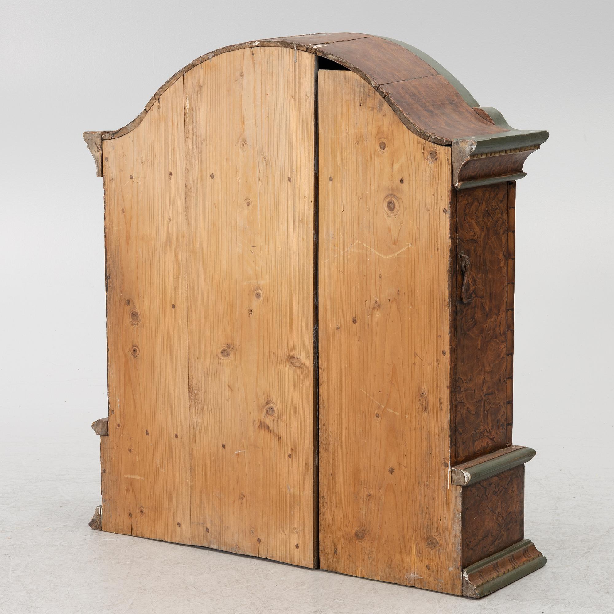 A folk-art cabinet from Värmland, Sweden, dated 1806.