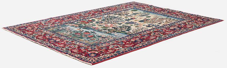 Haj Mirza Aqa Imami, an antique Isfahan rug, Central Persia, c. 217 x 152 cm.