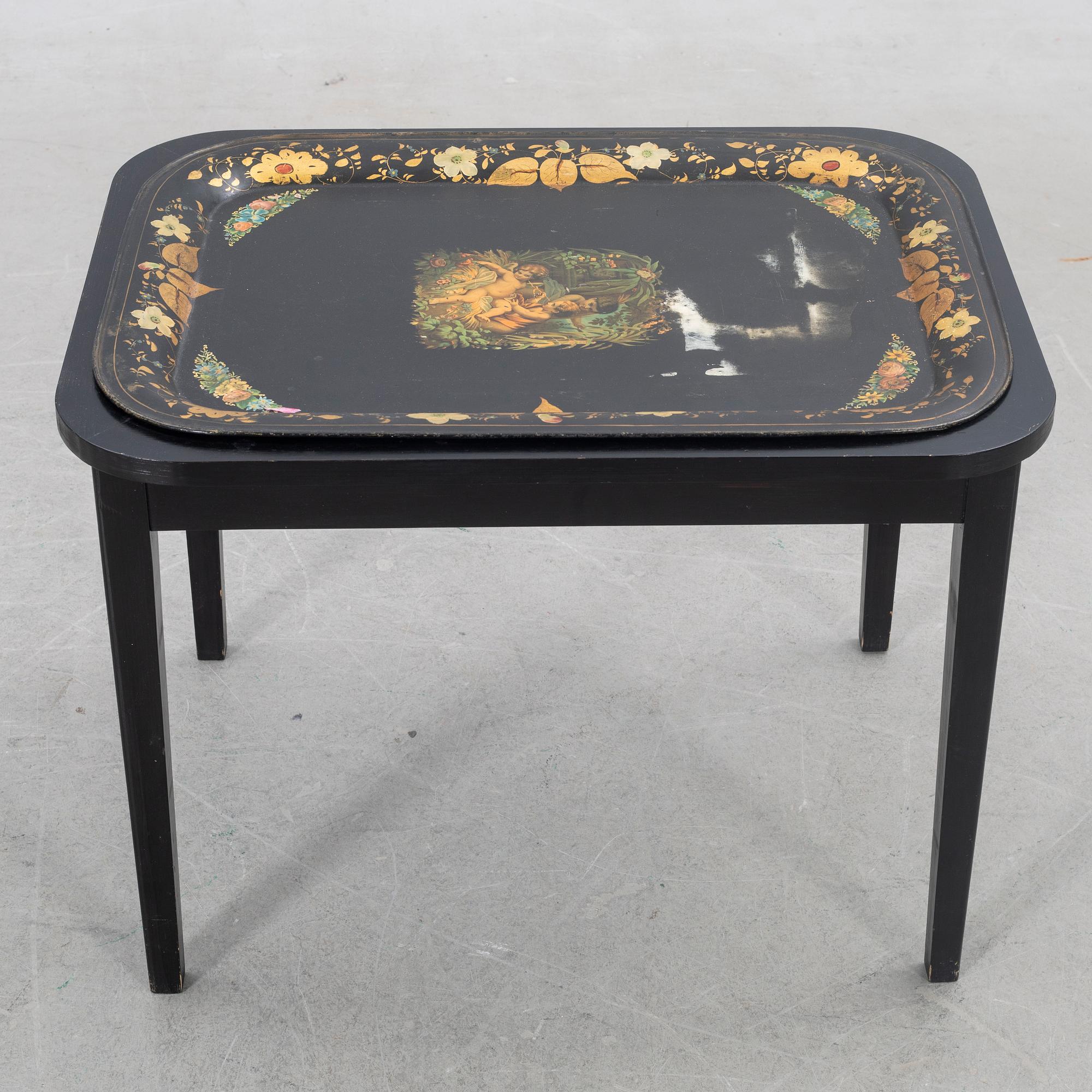 Brick table, 19th century.