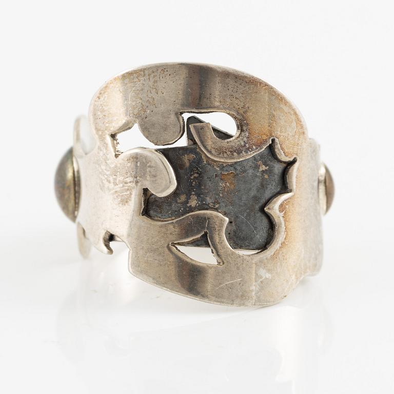 Jan-Christer Lundqvist, ring, sterlingsilver, Skövde 1997.