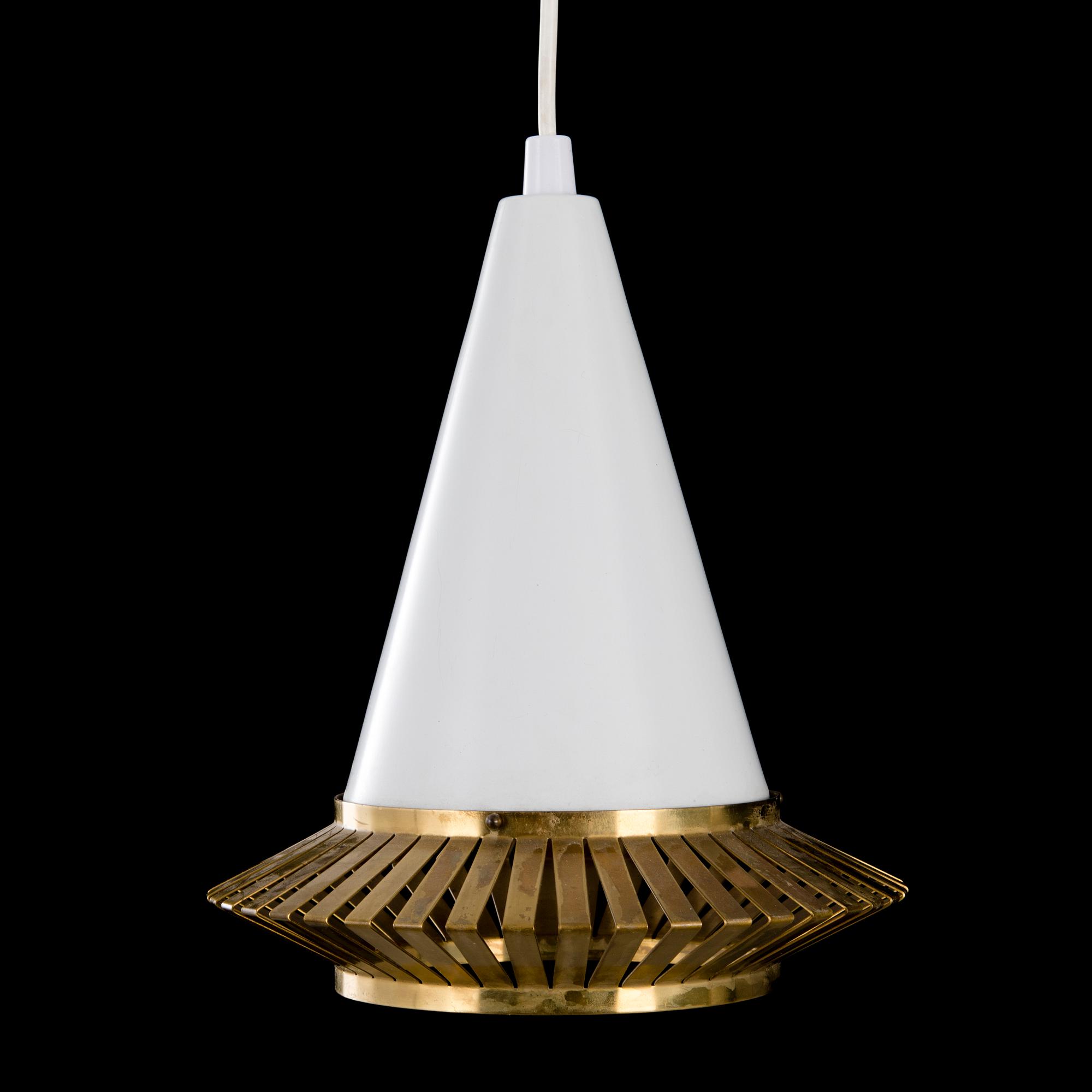 A mid-20th century pendant K 2-1 light for Idman, Finland.