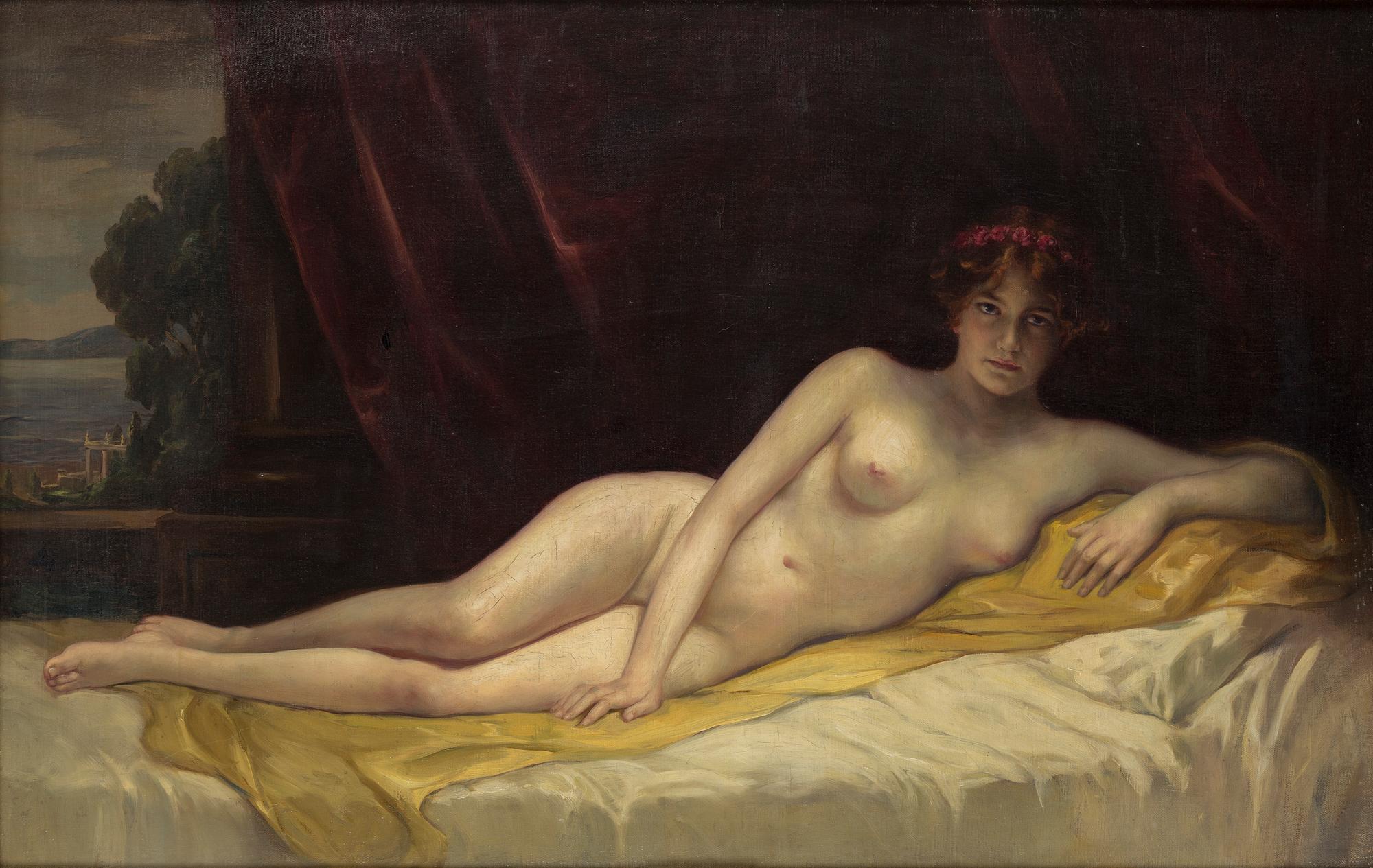 HENRI LINGUET, attributed to, oil on canvas.