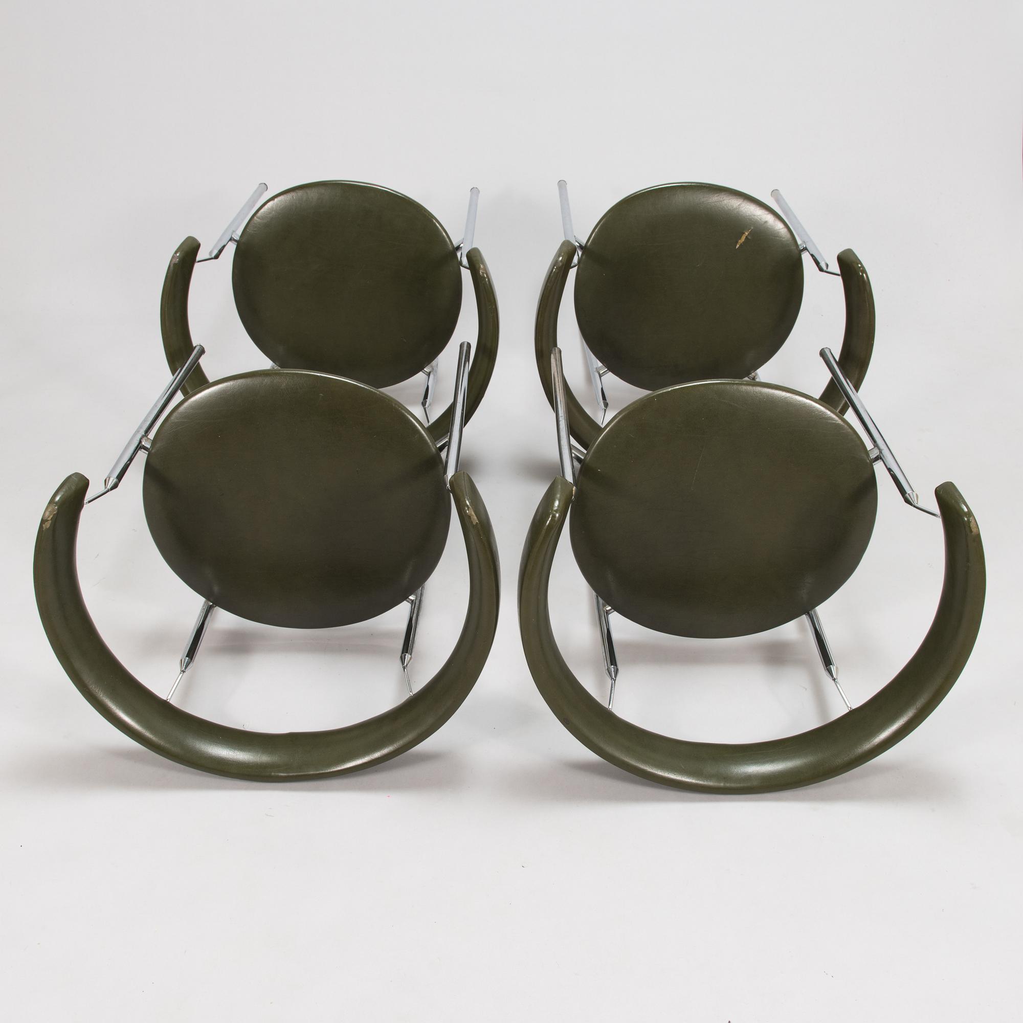 Jan Lunde Knudsen, Four 1960's armchairs for Karl Sørlie & sønner.
