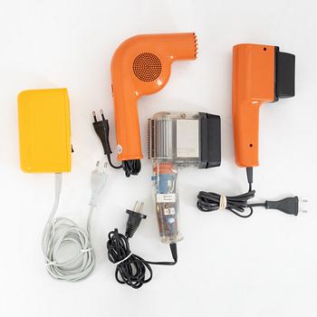 Dieter Rams, Reinhold Weiss, Jurgen Greubel, hårtorkar, 4 stycken, Braun.