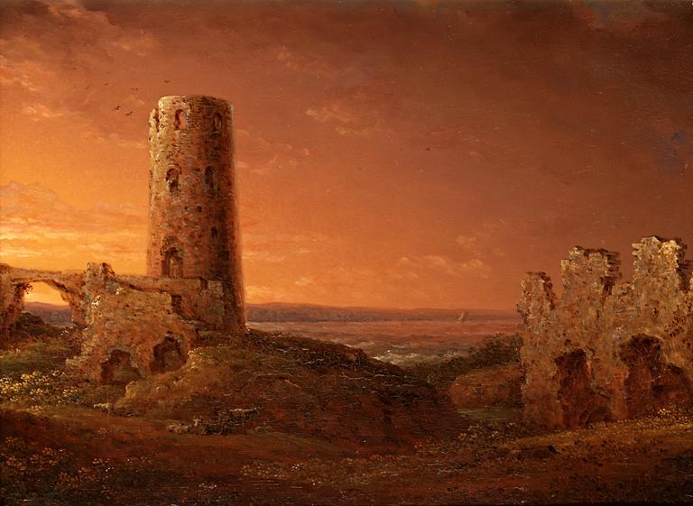 Carl Johan Fahlcrantz, Stegeborgs ruiner.