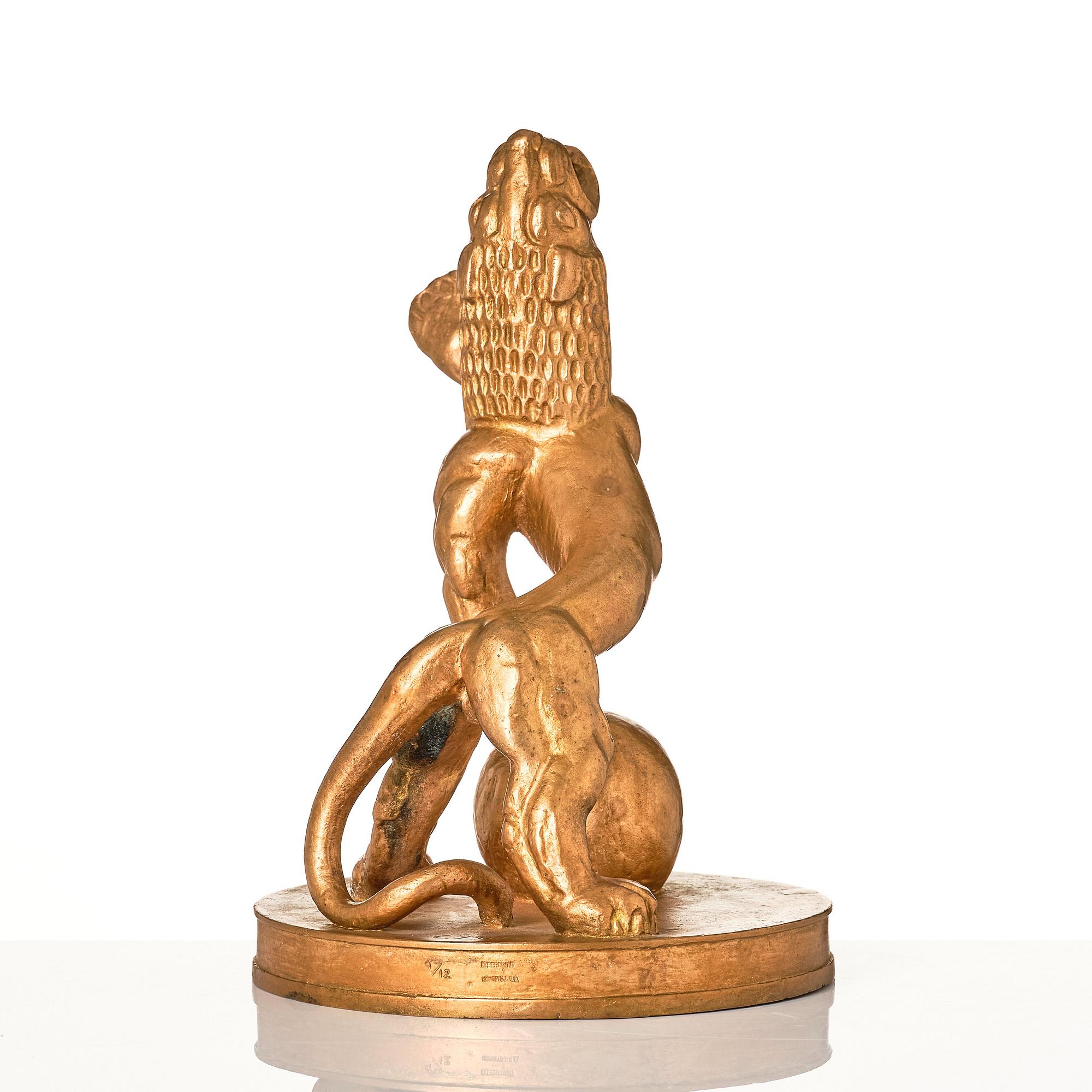 Carl Milles, "Heraldiskt lejon" (=Heraldic lion).
