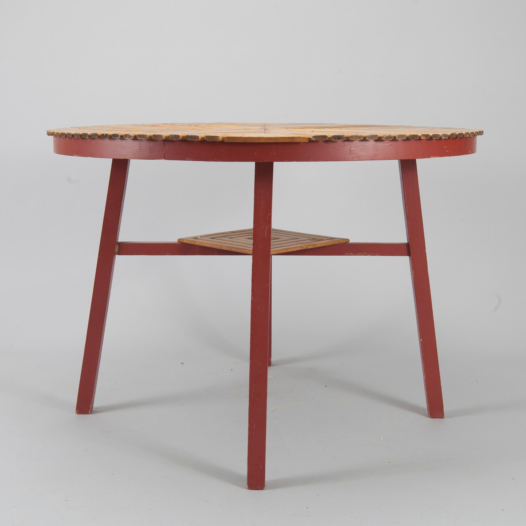 TRÄDGÅRDSMÖBLEMANG, 6 delar, funkis, 1930-tal.