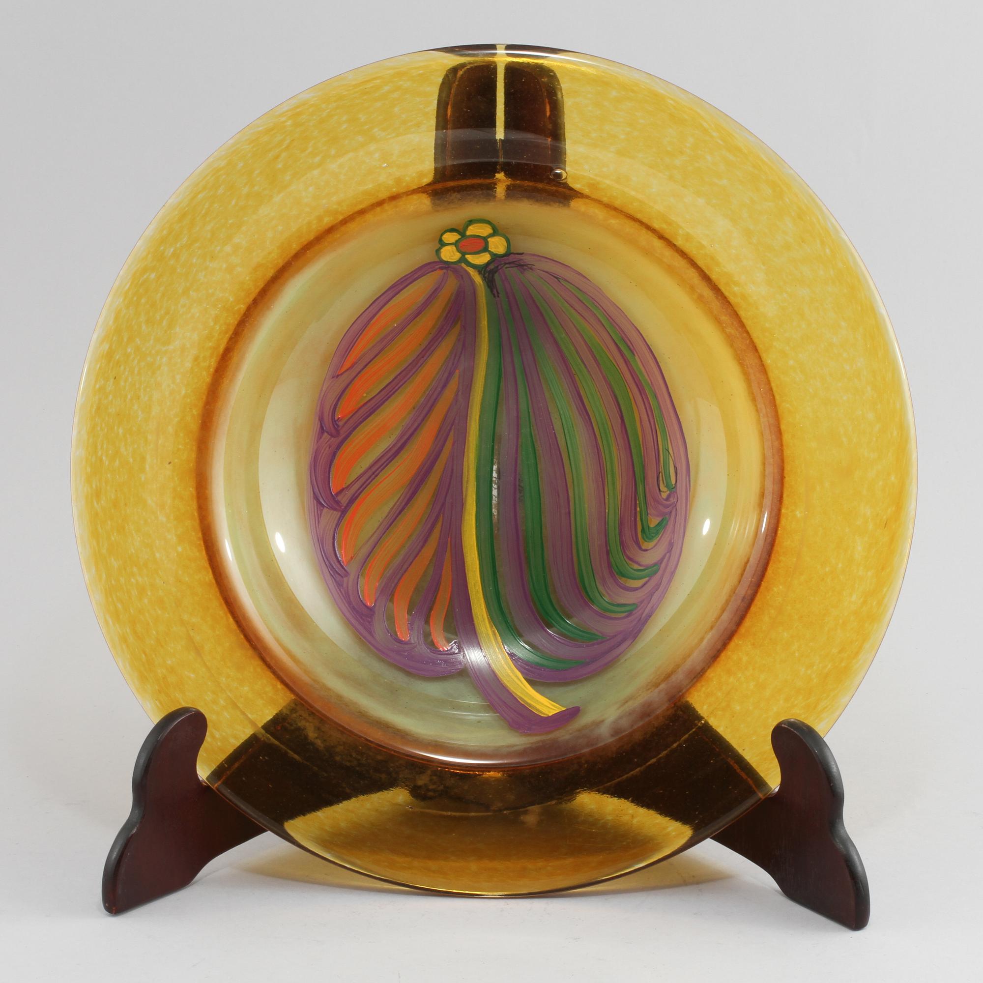 FAT, glas, Monica Backström, Kosta Boda Atelier, 1900-talets andra hälft.