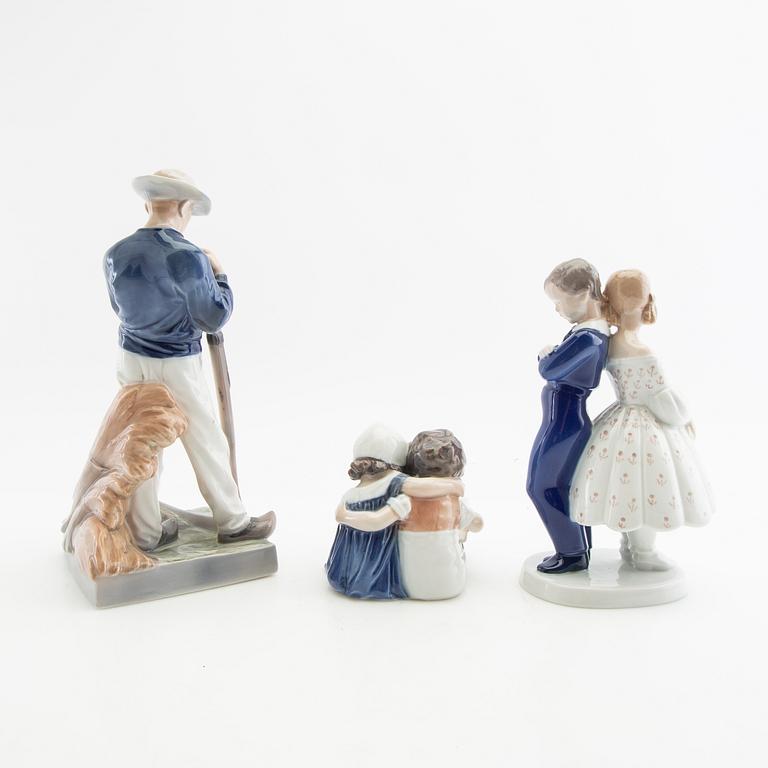 Figuriner 3 st Royal Copenhagen/Bing & Gröndahl Danmark porslin.