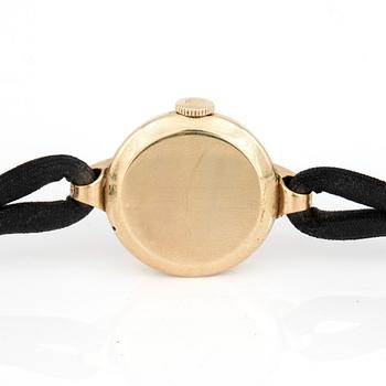 DAMARMBANDSUR, Omega, 1940-tal, boett 14 k guld.