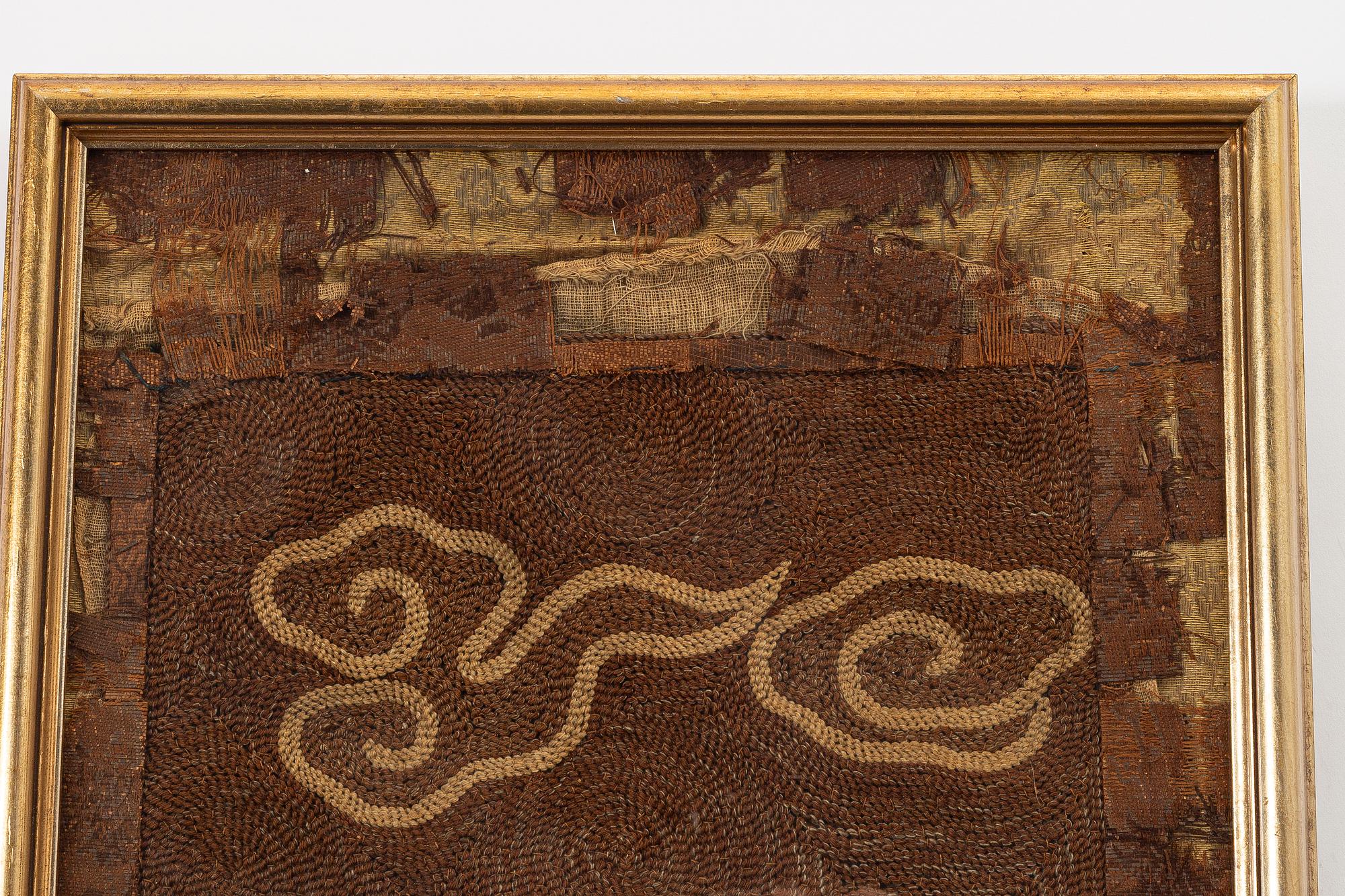 Sidenbroderi, Kina, 1800/1900-tal.