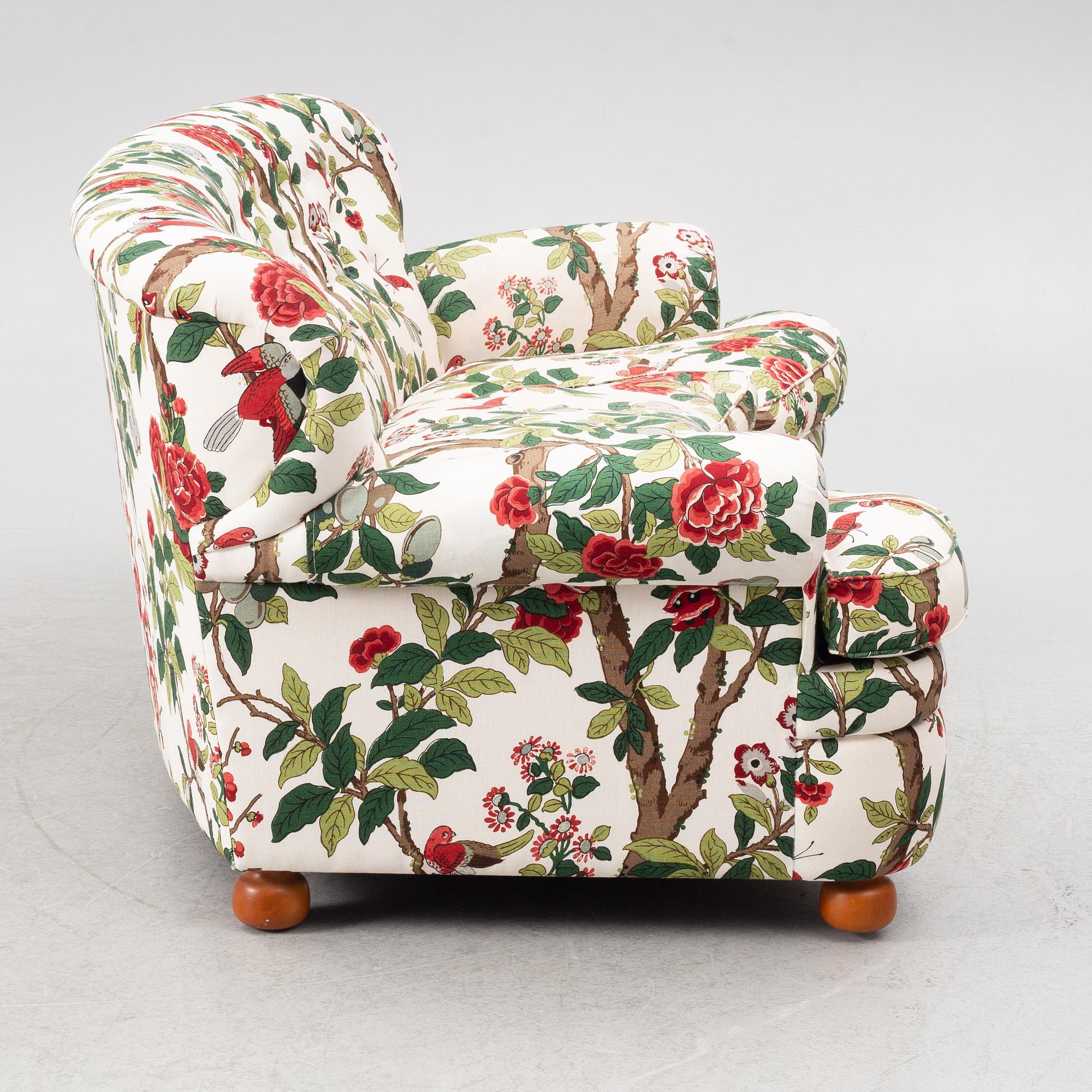 Josef Frank, a model 968 sofa, Firma Svenskt Tenn, Sweden.