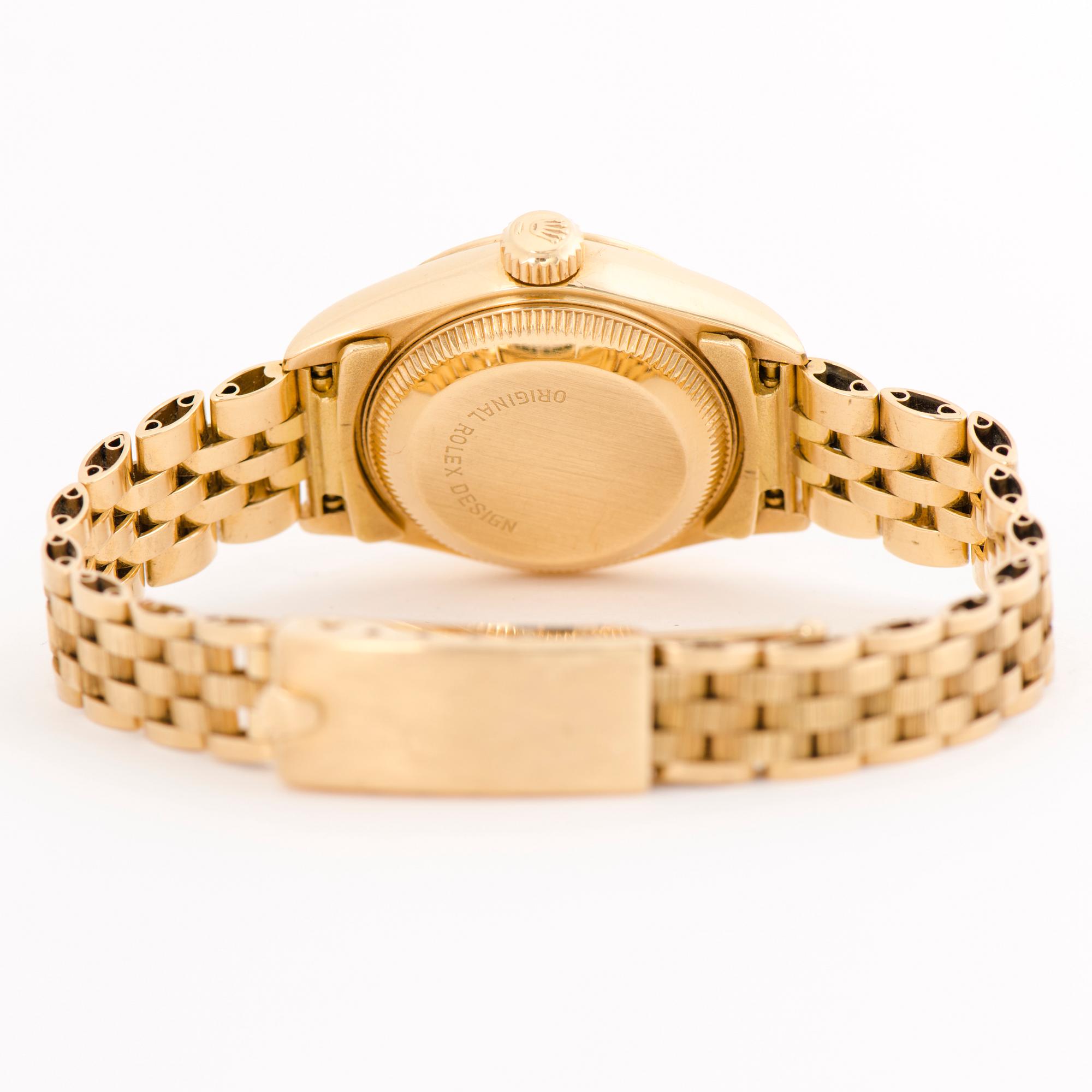 ROLEX, Datejust, 'Wood dial', wristwatch, 26 mm.