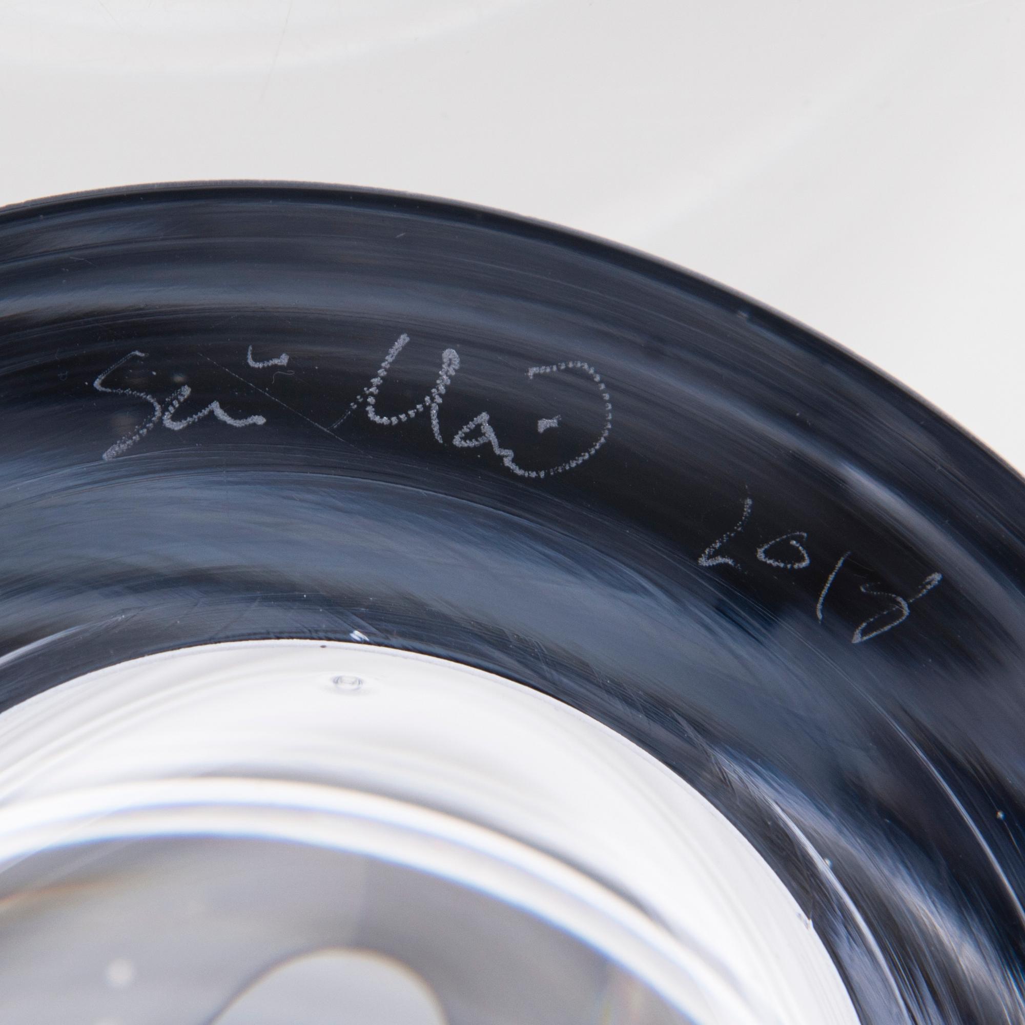 SINI MAJURI, glasskulptur, signerad Sini Majuri 2018.