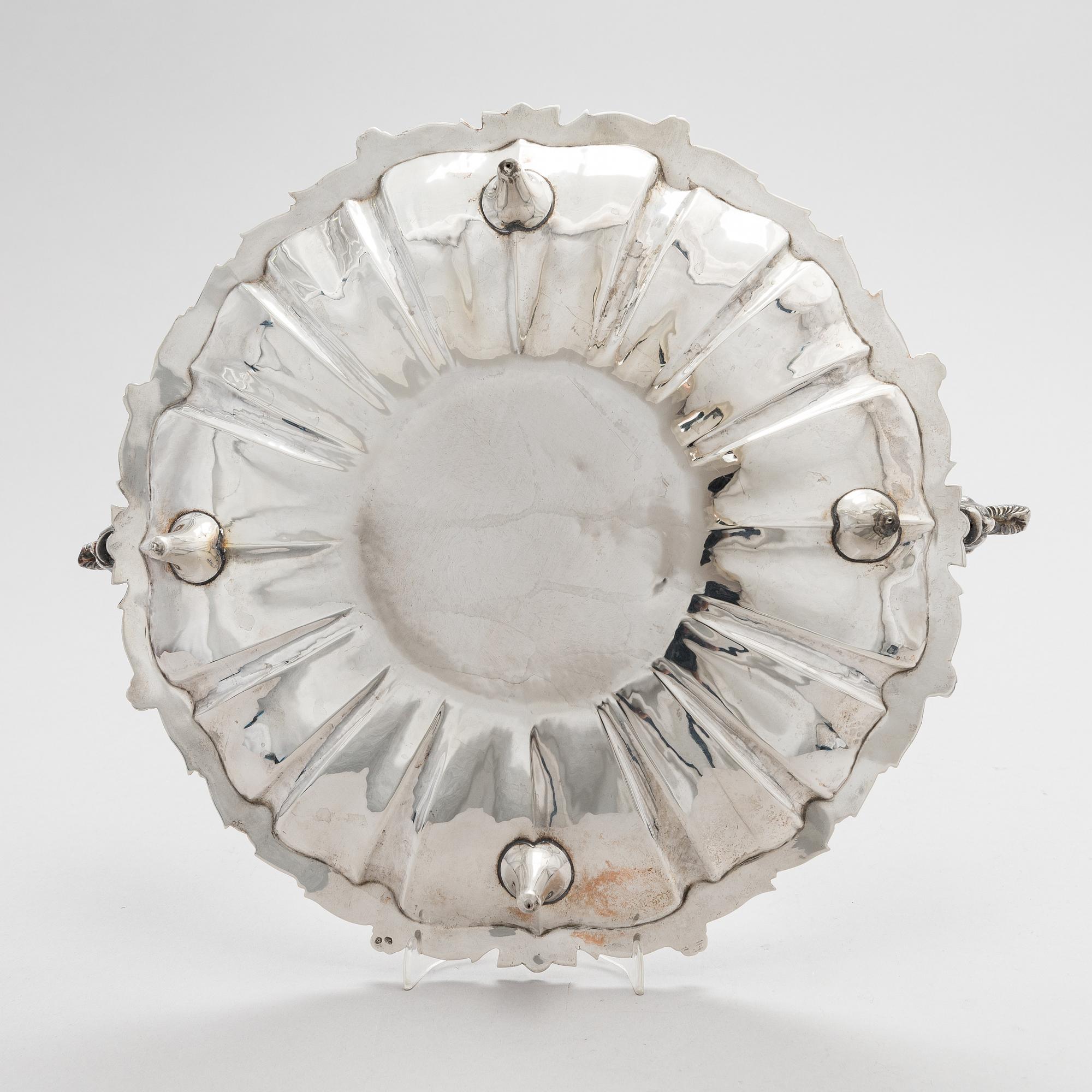 Serveringsfat, silver, Spanien efter 1934.