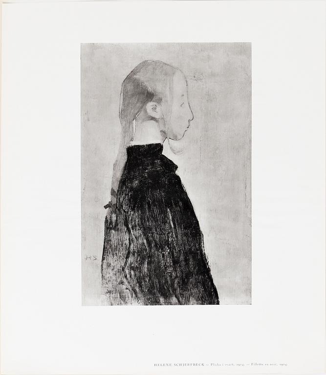 HELENE SCHJERFBECK, portfolio with 48 black and white reproductions, Stockholm 1945.