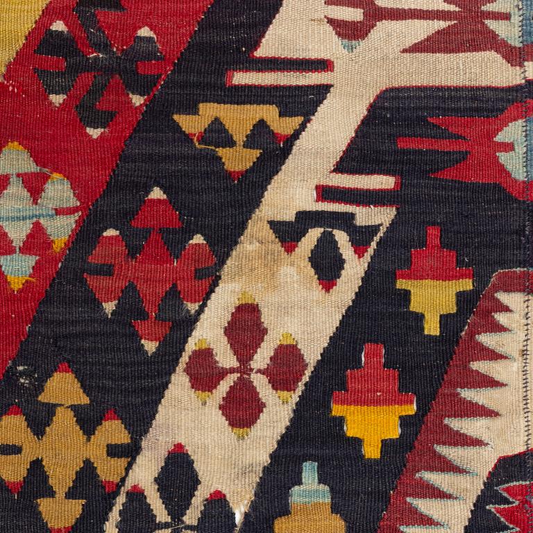 Rug, Antique Anatolian Kilim, circa 235 x 177 cm.