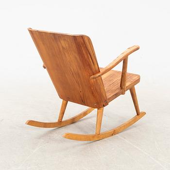 Göran Malmvall, Swedish pine rocking chair model 510.