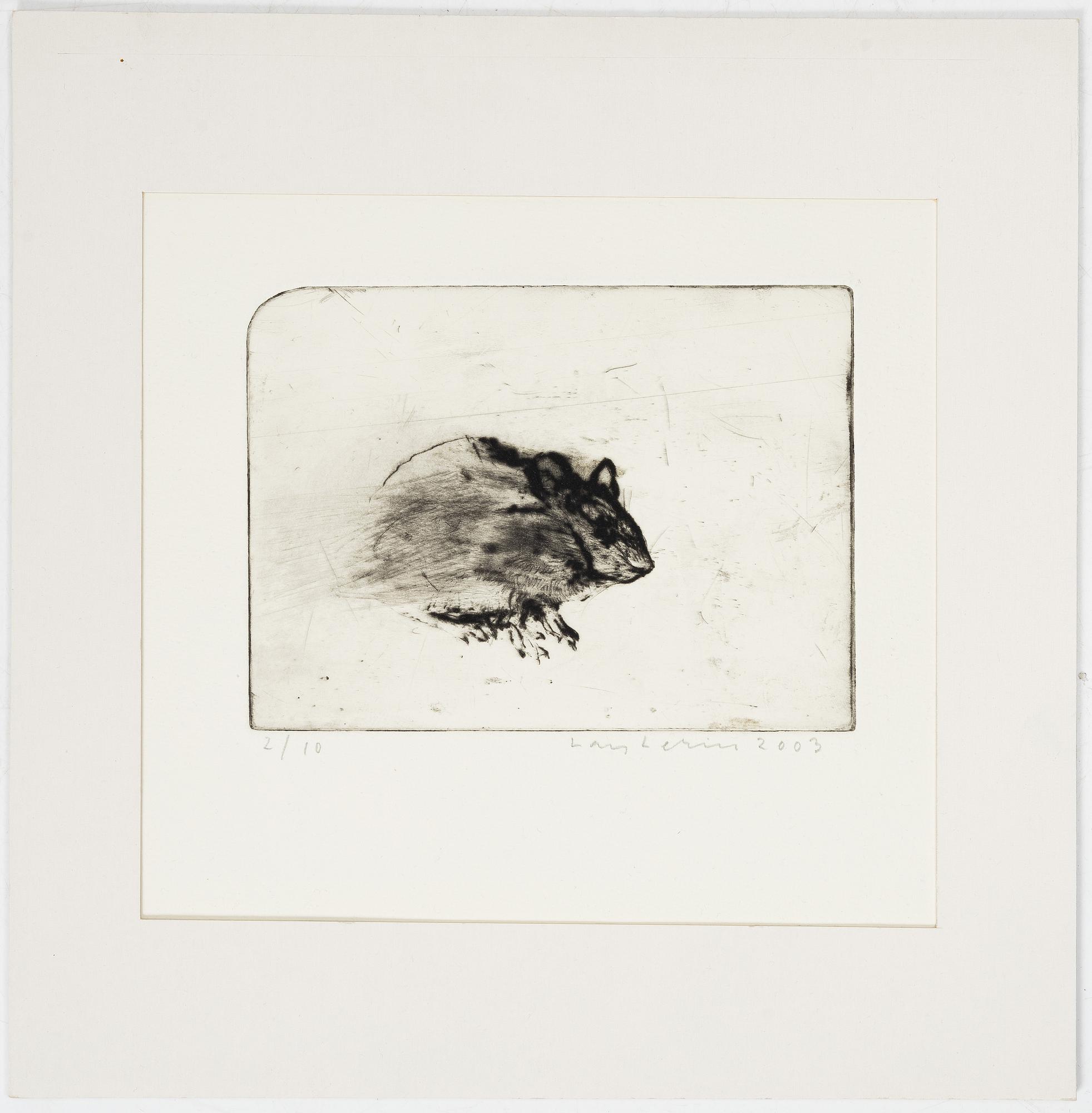 Lars Lerin, "Skogsmus".