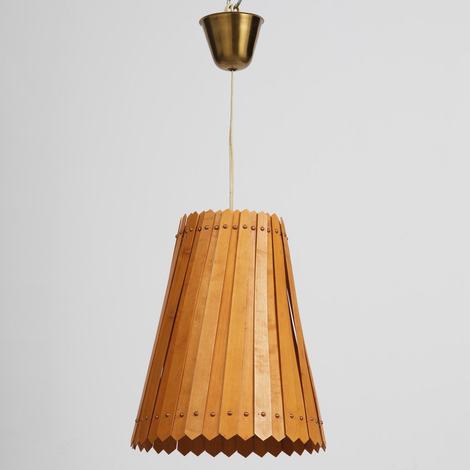 Carl-Axel Acking, & Sven Hesselgren, a "Luxiflax" ceiling lamp, Asea, 1940s.