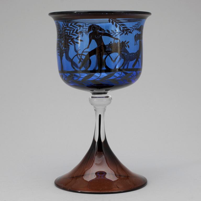 POKAL, glas, graal, Gunnar Cyrén, Orrefors.