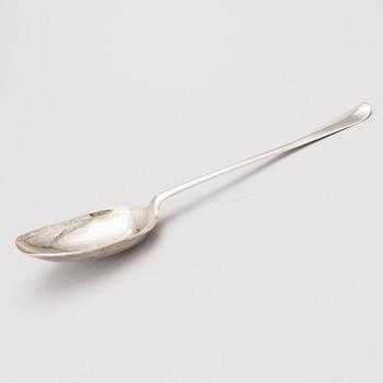 A Swedish silver serving spoon by Otto Henrik Sjöberg (1726-1777), Falun 1759.